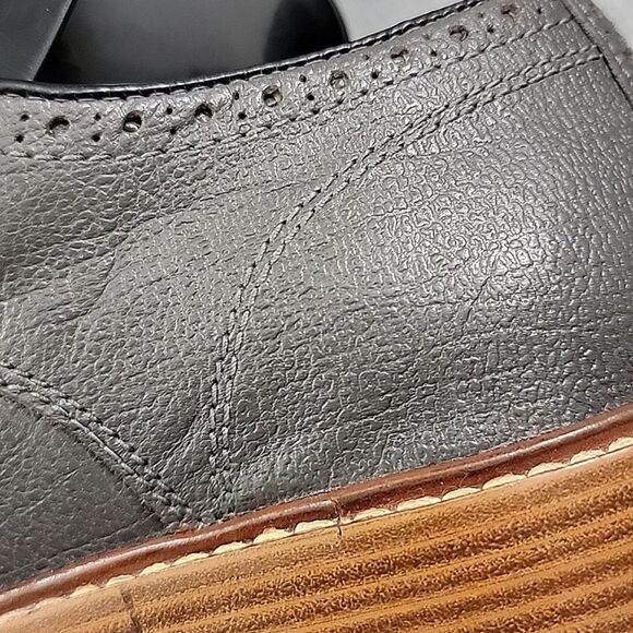 Cole Haan X Todd Snyder Leather Gray wingtip Oxford Dress Shoe - C25251 Men's 8M - Picture 6 of 12